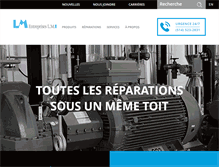 Tablet Screenshot of entrepriseslm.com